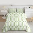 thumbnail image 2 of Manfei Geometric Honeycomb Full Size Comforter Sets 3-Piece for Female Men,Abstract Stripes Bedding Comforter Set,Vintage Aesthetic Lightweight Bedding Sets,Microfiber Bedroom Decor,Reversible, 2 of 8