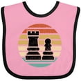 thumbnail image 3 of Inktastic Chess Player Retro Sunset Boys or Girls Baby Bib, 3 of 4