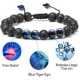 thumbnail image 3 of Pulsera de ojo de tigre de piedra de 8 mm, pulsera de lava, pulsera ajustable con cuentas de yoga para aliviar el estrés WD.WDQZL Cocina, 3 of 4
