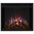 thumbnail image 3 of Pemberly Row Traditional Solid Wood Electric Fireplace in Black Wash, 3 of 12