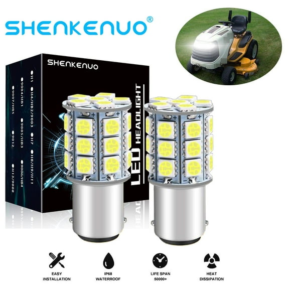 2x SUPER LED light bulbs for Cub Cadet LTX1040 LTX1042 LTX1045 LTX1050 mower 12v