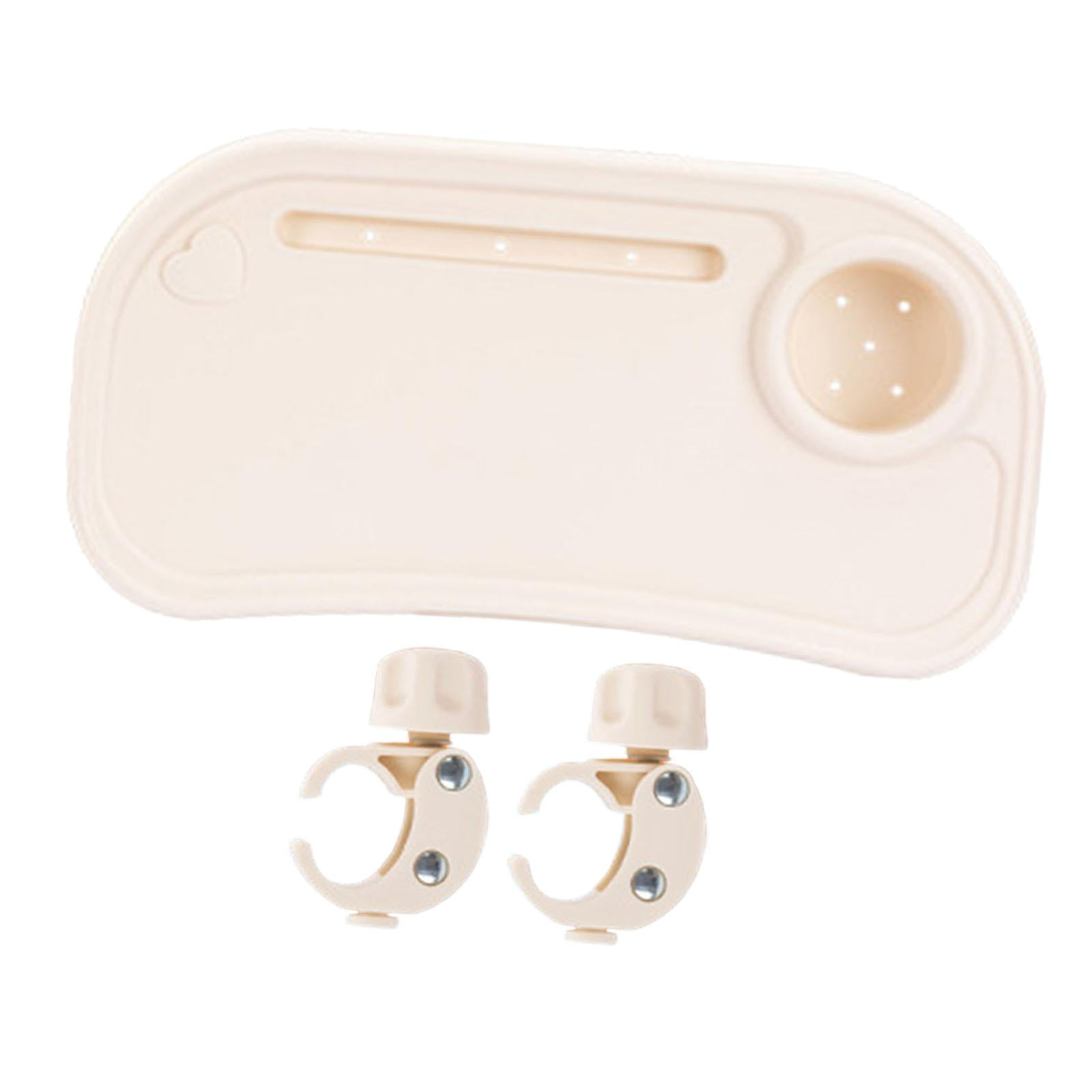 Stroller Snack Tray Stroller Handrest Dish Stroller Accessories Cup Holder Phone Holder Design for Infants and Toddlers
