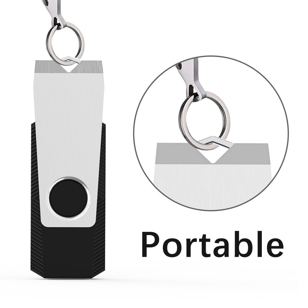 KOOTION 5 Pack 64 GB USB 3.0 Flash Drive Portable Thumb Drives Memory Stick for Data Storage Backup Laptop