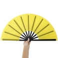 thumbnail image 4 of Folding Fan Pure Color Strong Fan Bone Lightweight Retro Style Kung Fu Fan Tai Chi Fan Chinese Dance Fan Party Decoration Fan, 4 of 7
