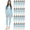 12 Pack Light Blue, variant on SOCKS'NBULK 2pc Thermal Sets for Woman, Base Layer Long Johns Underwear, Top & Bottom, Cotton, Solid Colors 12pk, 18pack