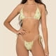 thumbnail image 5 of Conjunto de Bikini de punto para mujer, traje de baño de dos piezas con realce, cintura alta, color negro, 2024, 5 of 5