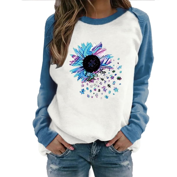 Gibobby Sudadera mujer Sudadera Deportiva con Capucha Sudadera para Mujer(Azul,XL)
