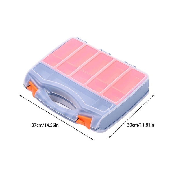pitrice Tool Box Storage Grids Removable Dividers Classification Organizer Screws Screwdriver Nuts Compartment Repair Case Organizer for Storing Tools 37*30*8