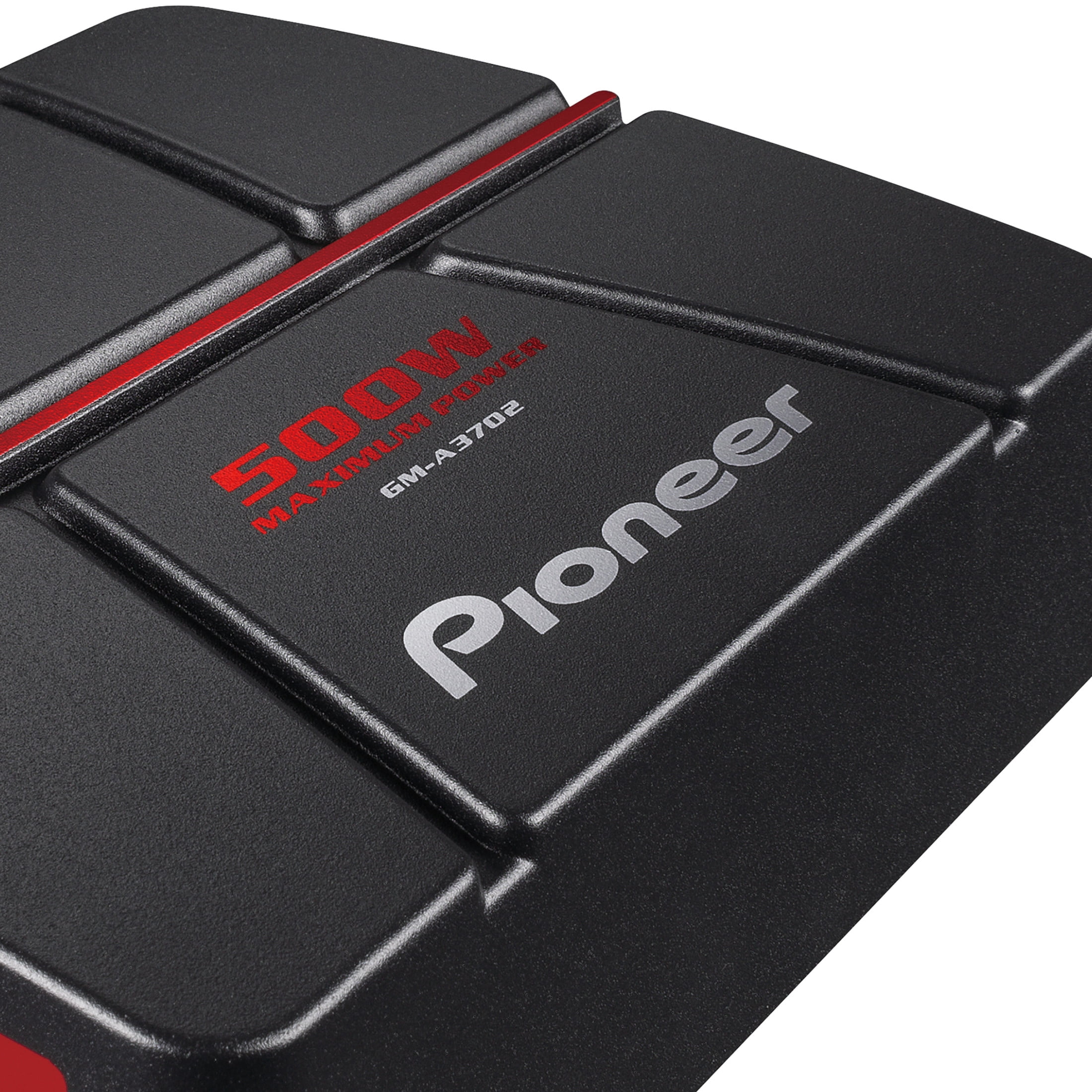 Pioneer GM-A3702 2-Channel Car Amplifier – 500W Max, Class AB, Bridgeable Design, Automatic Signal Sensing and Turn-on, Built-in high-/Low-Pass Filter
