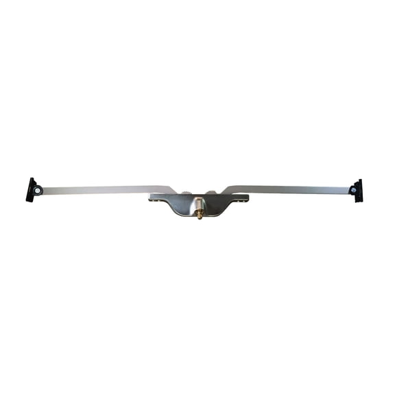 WRS Truth Brushed Nickel Pivot Shoe Operator - 11" Arm, Front Mount