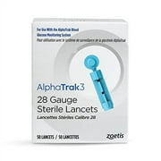 AlphaTrak 3 28 Gauge Sterile Lancets for AlphaTrak 3 Blood Glucose Monitoring System 50 Count