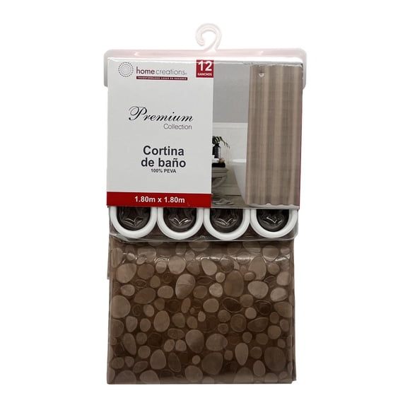 Cortina Peva Homecreations Texturizada Gris/Humo