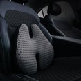thumbnail image 3 of Almohada para el conductor del coche, cojín lumbar de espuma viscoelástica para silla de oficina, cojín de soporte de cintura para el coche de verano, almohada de soporte lumbar, 3 of 5
