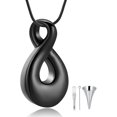 thumbnail image 5 of Infinity Urn Necklaces Teardrop Cremation Jewelry for Ashes Keepsake Memorial Pendant for Women Men Loved ones, 5 of 7