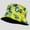 Lemon Yellow, variant on Women's Reversible Bucket Hat Stylish Fruit Printing Sun Protection- Strawberry Red