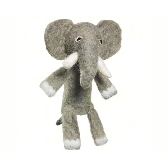 DZI Handmade Designs DZI482002 Elephant Woolie Fingerpuppet Ornament