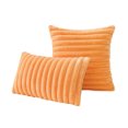 thumbnail image 4 of Decorative Plush Pillow Covers, 12x20 Decorative Throw Pillow Covers for Home Decor Living Room Couch Bedroom Saffron, 4 of 4