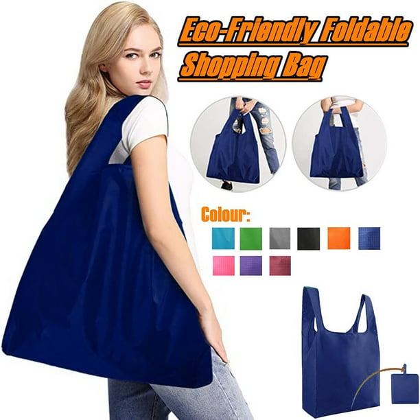 Xihbxyly Bolsa de Compras Plegable, Reutilizable, para Supermercado, de Gran Capacidad, de Poliéster Duradero, Lavable y Portátil, Fácil de Transportar, 38 X 40 Cm.