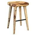 thumbnail image 3 of Industrial Chic Solid Wood 26'' Counter Stool in Natural, 3 of 7