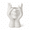 White, variant on Creative Ceramic Body Art Silhouette Pen Holder and Makeup Brush Cup, Multi-Functional Desk Organizer Pot and Aesthetic Sculpture Vase for Home Office, Vanity Table, and Room Decor