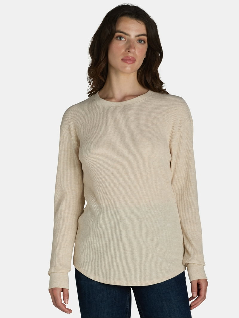 Time and Tru Thermal T-Shirt - Lightweight Long Sleeve Top