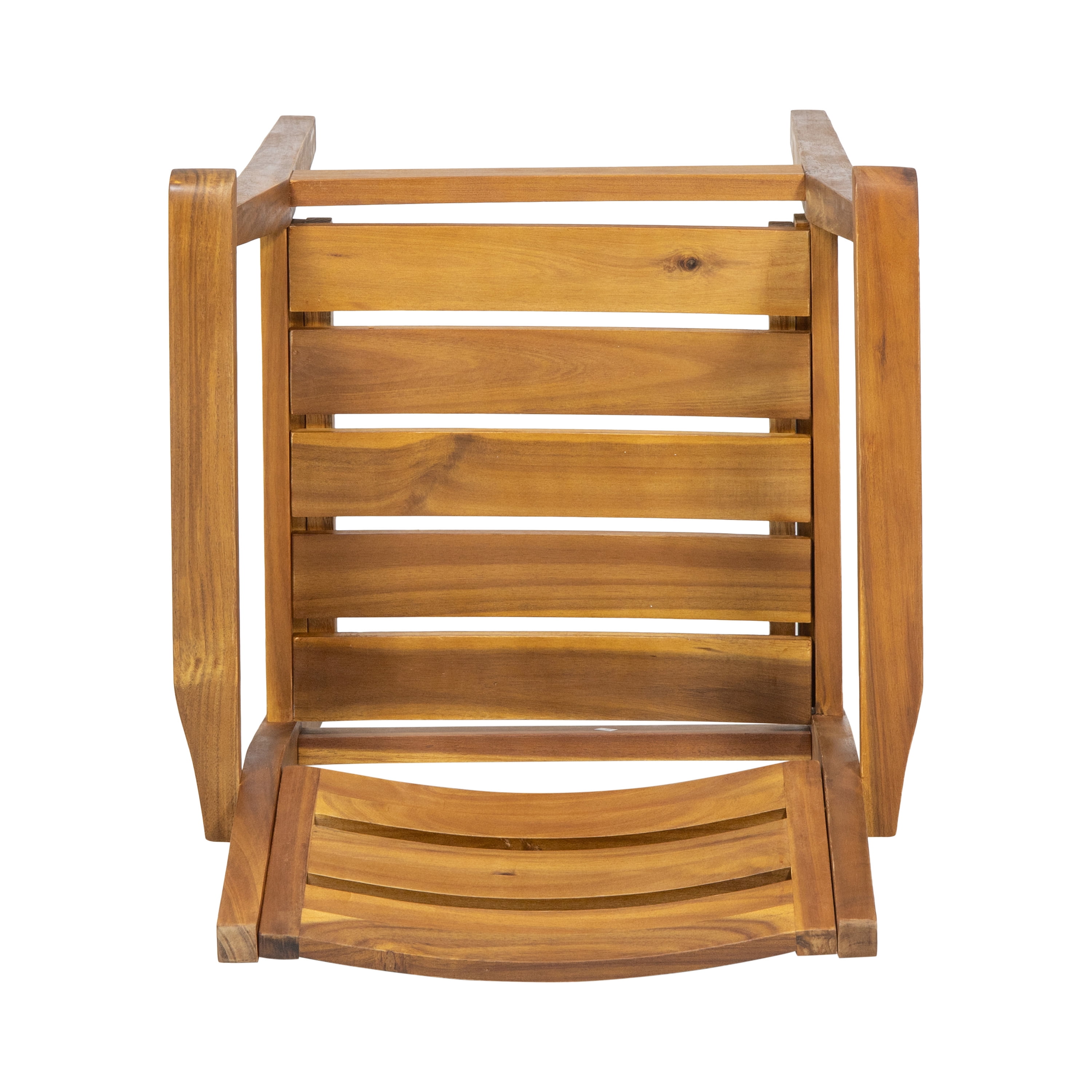 Dining Chairs Set of 2, Acacia Wood Patio Armchair for Backyard and Poolside, Weather Treated Outdoor Seating for Garden and Deck, Teak
