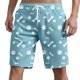 thumbnail image 5 of WILLBEST Conjunto de Camiseta y Pantalones Cortos de Verano para Hombre, Dos Piezas, Informal, con Estampado de Letras, Manga Corta, Cuello Redondo, Camiseta y Pantalones Cortos, 5 of 8