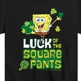 thumbnail image 3 of SpongeBob SquarePants - Luck Of The Square Pants - Toddler And Youth Short Sleeve Graphic T-Shirt, 3 of 6