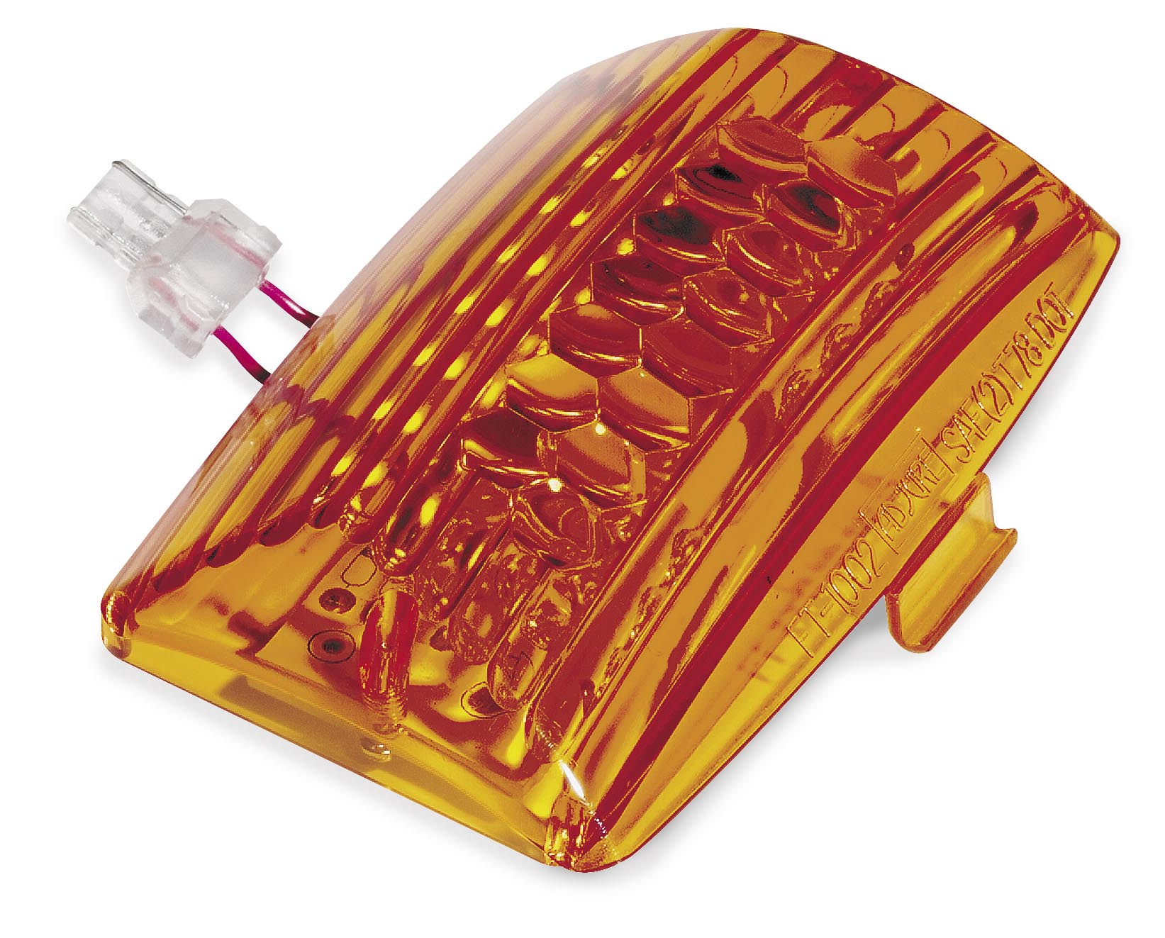 2x Front Rear Fender Tip Light Amber Lens for Harley Electra Glide Ultra Classic