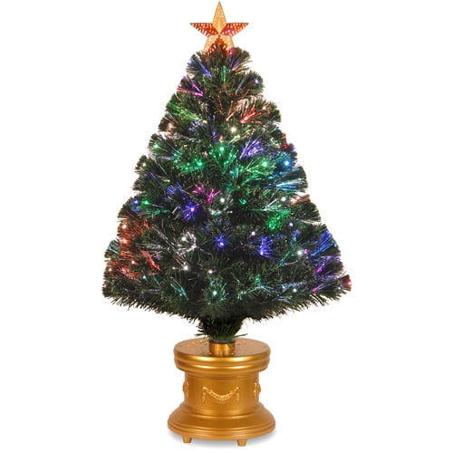 National Tree PreLit 36" Fiber Optic Radiance Firework Artificial