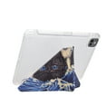 thumbnail image 4 of Case for iPad Pro 11 inch Case 2024 5th Gen(M4) Case Drawing Pattern Y-Fold Standing Case Clear Back with Landscape Portrait Mode Pencil Holder & Auto Sleep, 4 of 10