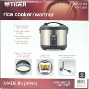 Tiger Rice Cooker/Warmer Stainless Steel 5.5 Cups