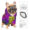 thumbnail image 3 of Disketp Animal Paw Rainbow Dog Hoodie Dog Clothes with Hat, Pet Winter Clothes Warm Hoodies Coat for Small Dogs-X-Small, 3 of 7