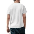 thumbnail image 4 of ohmzyzo Men's Henley T-Shirts Summer Short Sleeve Button Shirts Casual Solid Color Basic Tee Tops, 4 of 9