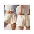 thumbnail image 3 of Yunliwuli Women Loose Pajama Shorts Soft Comfy Solid Color Elastic Lounge Pants Stretch Sleep Pj Bottoms for Sleepwear, 3 of 9