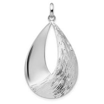 Sterling Silver Polished and Textured Pendant