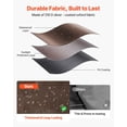thumbnail image 2 of Canopy Sidewalls, 5.67 x 4.85 ft, Canopy Tent Walls with Waterproof and Sunlight Protection, 1 Zippered Door & 2 Windows Design for Outdoor Event Tents, Vendor Booths (6 Sidewalls Only, Brown), 2 of 8