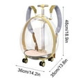 thumbnail image 2 of New Pet Luggage Transparent Bag Trolley Box Large Capacity Pet Cart For Outgoing, 2 of 5