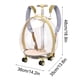 thumbnail image 2 of Maleta transparente para mascotas de gran capacidad con ruedas | Maleta de viaje transpirable con ruedas para perros y gatos pequeños | Acampada, senderismo y paseos al aire libre | Asa plegable y, 2 of 5