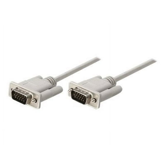 Manhattan VGA Monitor Cable, HD15M to HD15M, 6 ft.