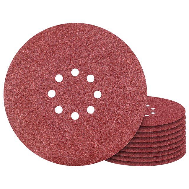 Papel de lija 225 Mm Velcro-Pack de 10 Grano P40-8 Malla de lijado de agujeros 225 Lijadora de paneles de yeso Discos de lijado para lijar Jirafa Lijadora de cuello largo Lijadora de pared Wmkox2739yii hfskjfh2732