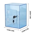 Lockable Acrylic Money Storage Box,Transparent Rectangular Savings ...