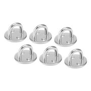 Unique Bargains 316 Stainless Steel 6mm Thick Ring Round Sail Shade Pad Eye Plate 6pcs