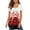 B: Floral White, variant on Fancyglim Henley Shirts for Women Short Sleeve V Neck Tunic Tops Purple L