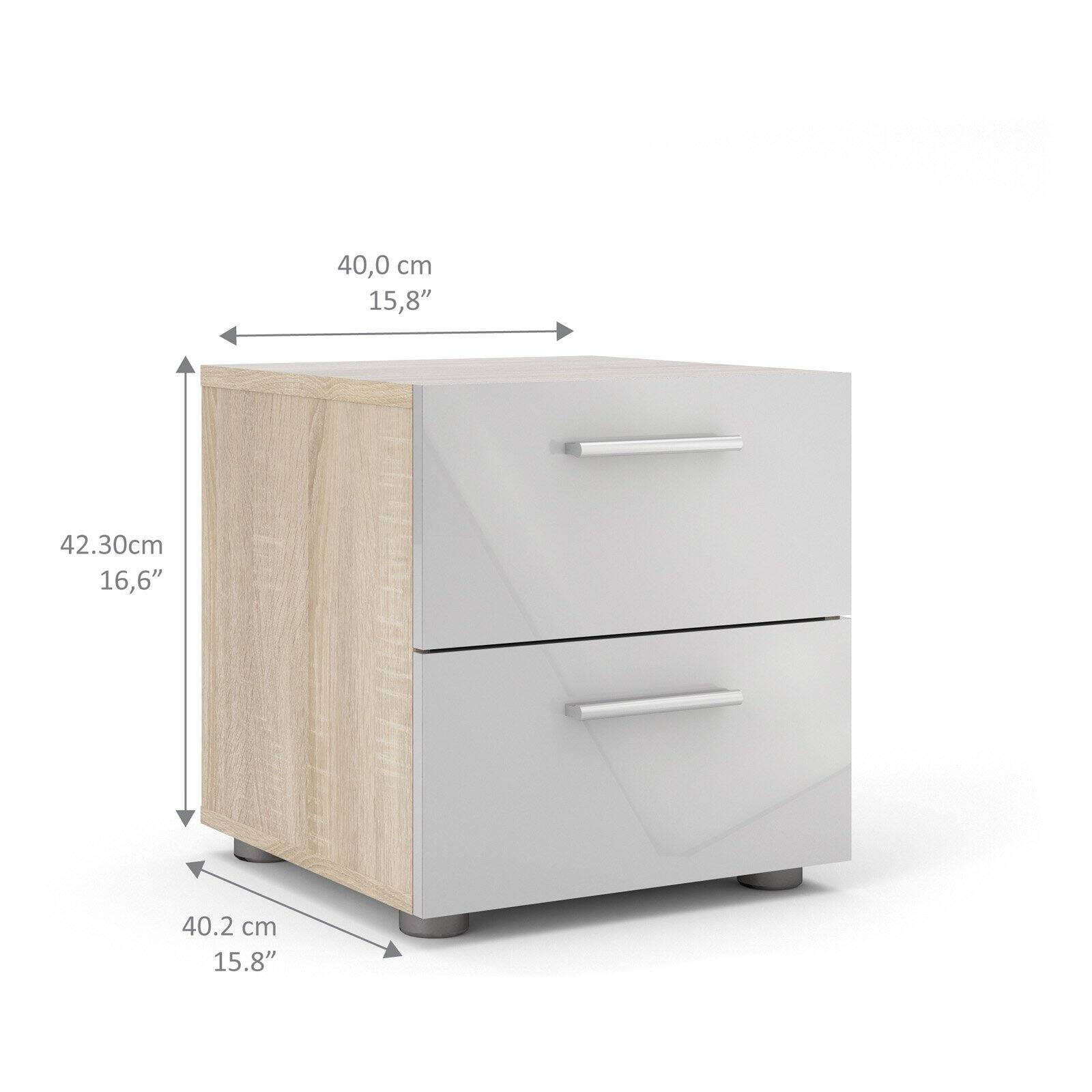 Tvilum Austin 2 Drawer Nightstand Walmart Com Walmart Com