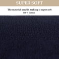 thumbnail image 4 of Home Weavers Luxury Bathroom Rug Toilet Rugs U Shaped Contour, Thick Toilet Rug, Non-Slip Contour Mat for Bathroom Rug,100% Cotton Soft, Absorbent Water, Machine Washable, 20"x20" Contour, Navy, 4 of 4