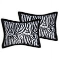 thumbnail image 3 of Legacy Decor 7 PC Black and White Zebra Print Faux Fur Cal King Size Comforter Bedding Set, 3 of 4