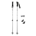 thumbnail image 1 of S SERENABLE Skiing Poles External Lock System Adjustable for Resort Outdoor Snowboarding silver, 1 of 9