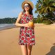 thumbnail image 3 of Balery Cute Tomato Vestidos de verano para mujer con estampado: vestido holgado sin mangas, vestido playero informal y cómodo para días calurosos., 3 of 7