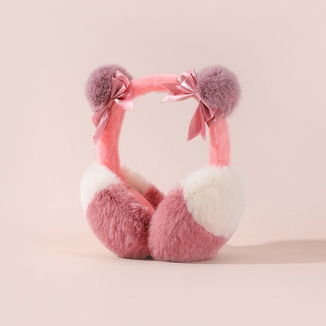 Orejeras de invierno para mujer, cálidas, forradas de felpa, gruesas, a prueba de viento, anticongelantes, a prueba de frío, elásticas, con aro para el sombrero, orejeras